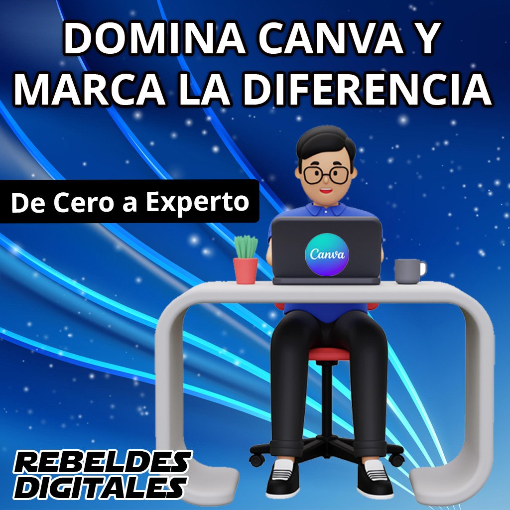 Portada del curso Domina Canva de Cero a Experto - diseño profesional con Canva