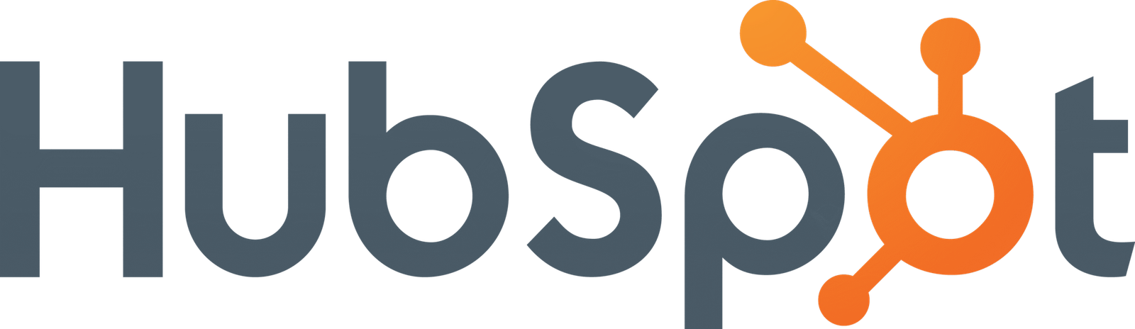 Logo de HubSpot - CRM y plataforma de inbound marketing con automatización