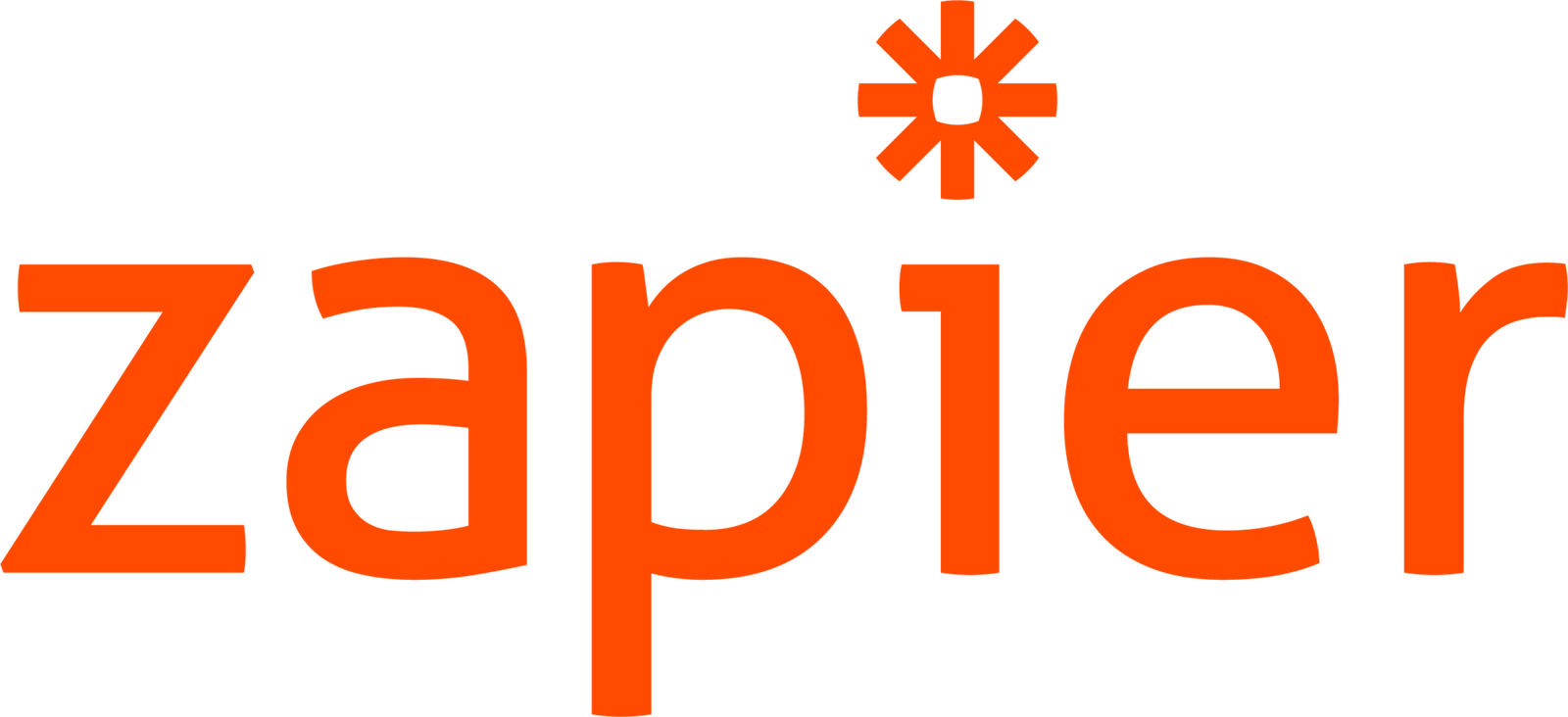 Logo de Zapier - plataforma líder de automatización de tareas sin código