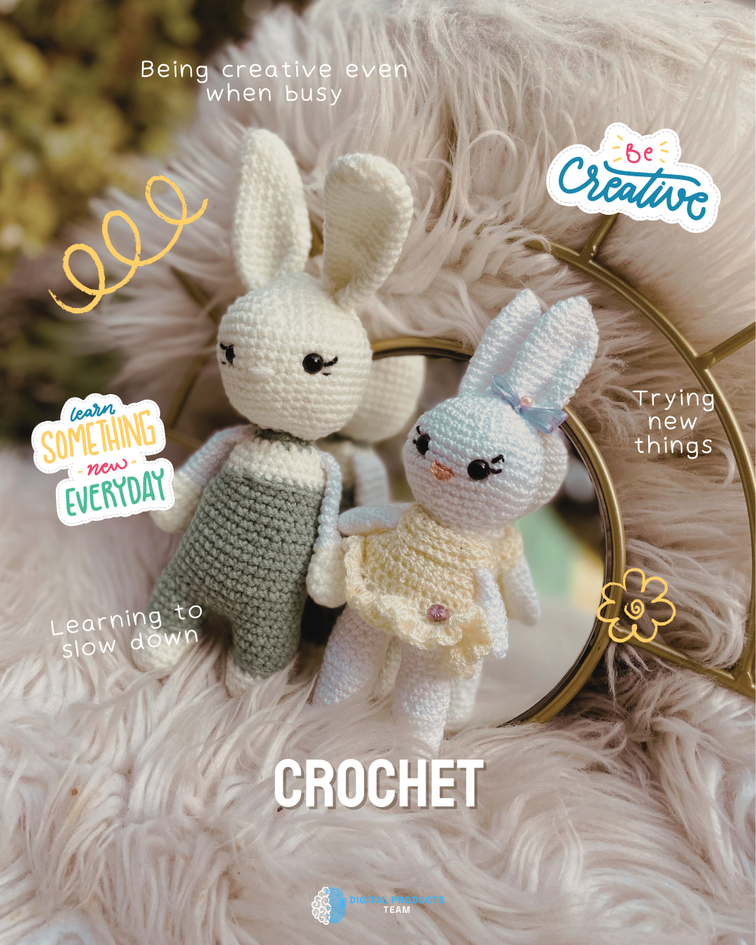 Artesana tejiendo a crochet - emprendimiento creativo y manual rentable