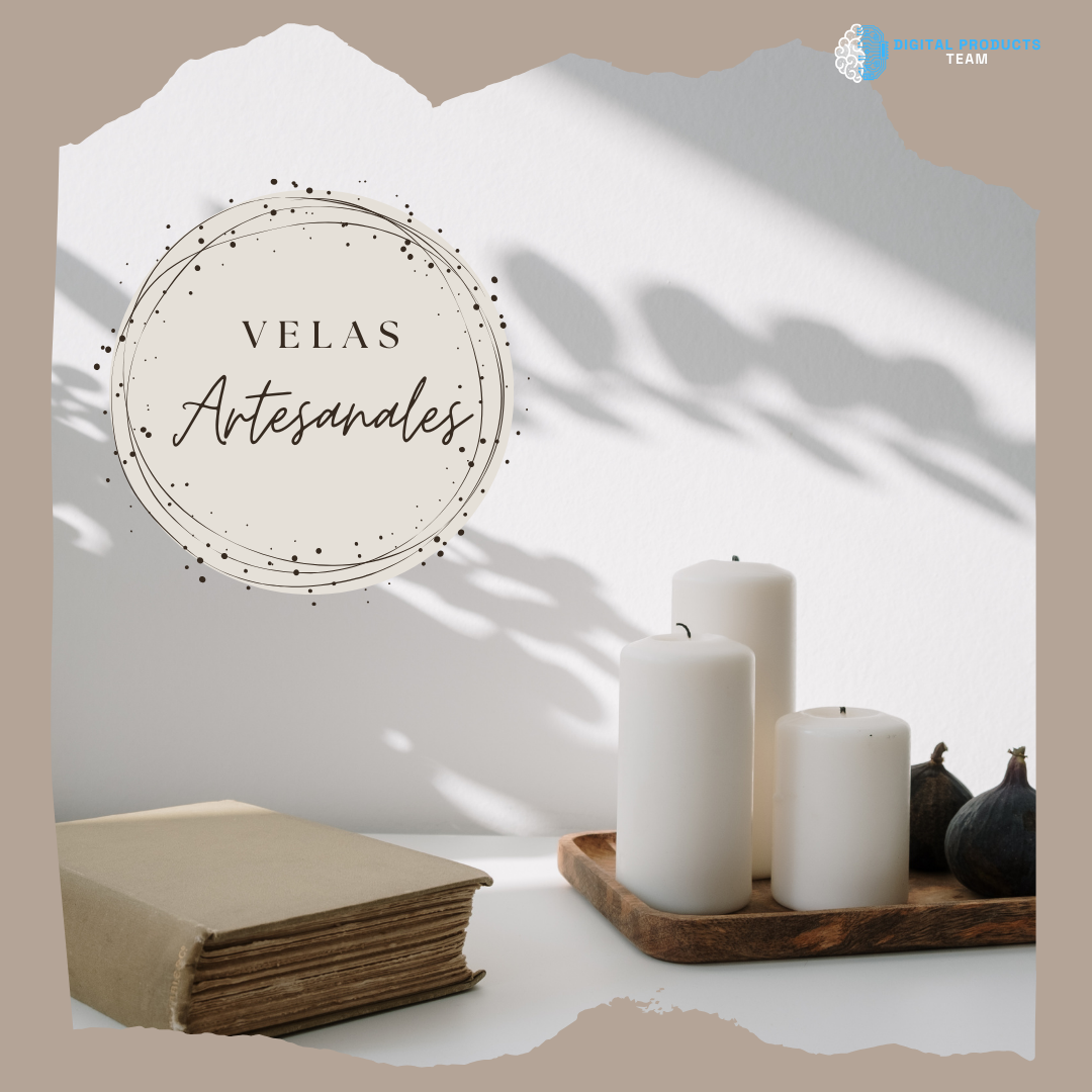 Velas artesanales decorativas - emprendimiento manual y venta online