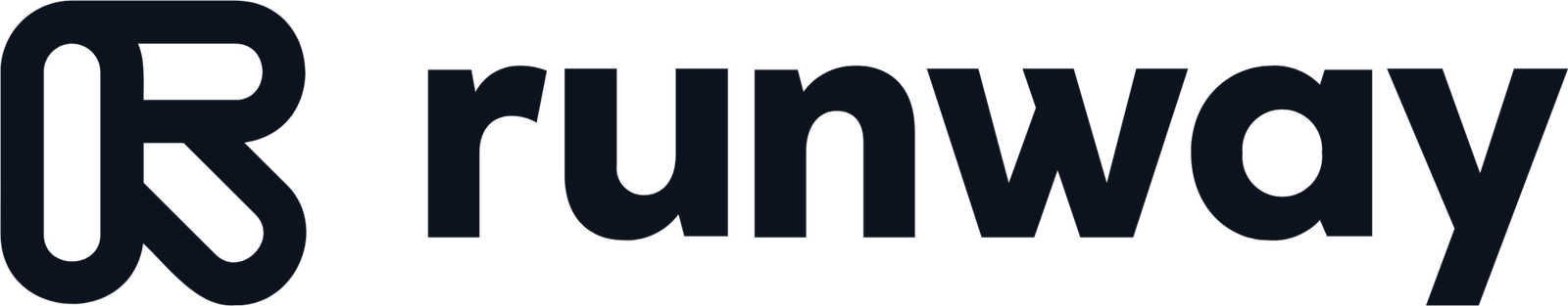 Logo de Runway - herramienta de edición y generación de video con IA