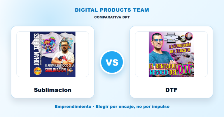 Comparativa DPT entre Sublimacion y DTF con imagenes de ambos cursos