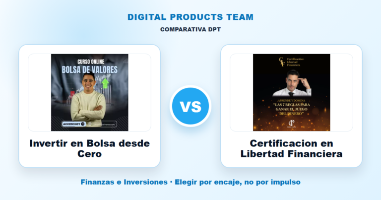 Invertir en Bolsa desde Cero: comparativa visual de Digital Products Team