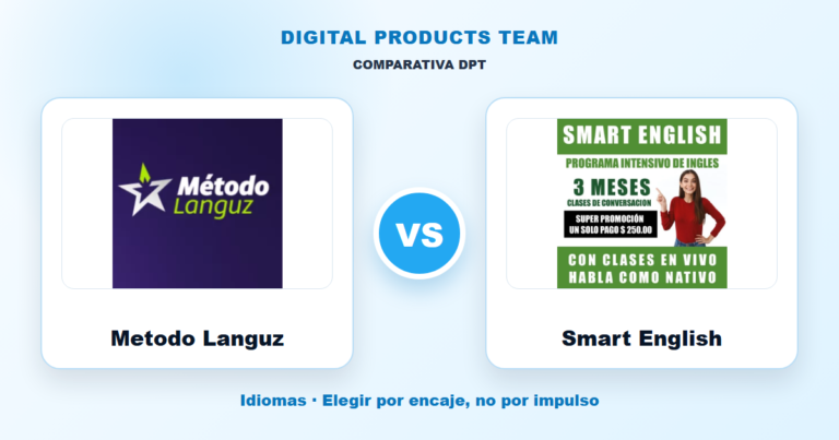 Método Languz: comparativa visual de Digital Products Team