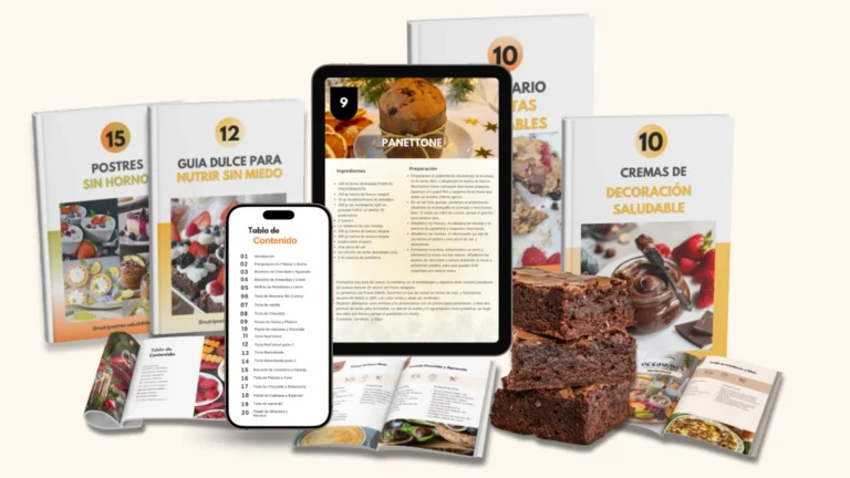 Pack de Reposteria Saludable con recetarios y postres saludables