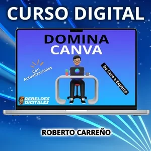 Portada oficial de Domina Canva - De cero a experto en Hotmart