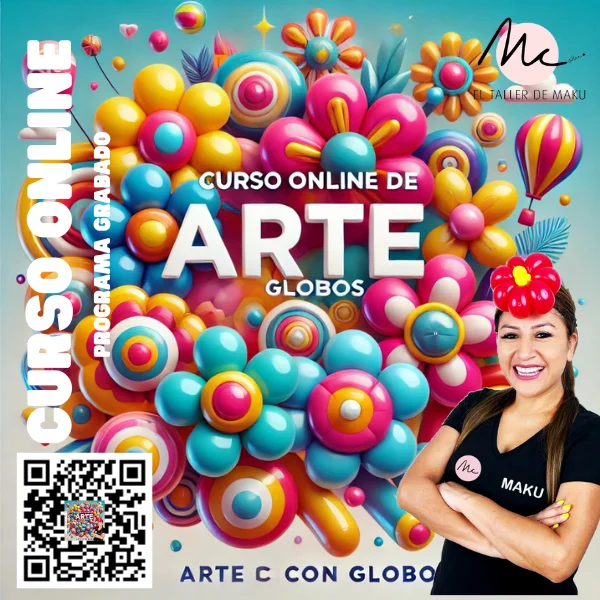 Portada oficial del curso Arte en Globos Plus en Hotmart