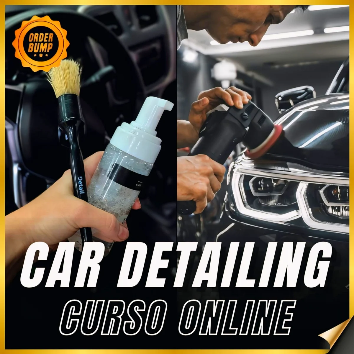 Portada oficial del curso de car detailing FD Academy en Hotmart
