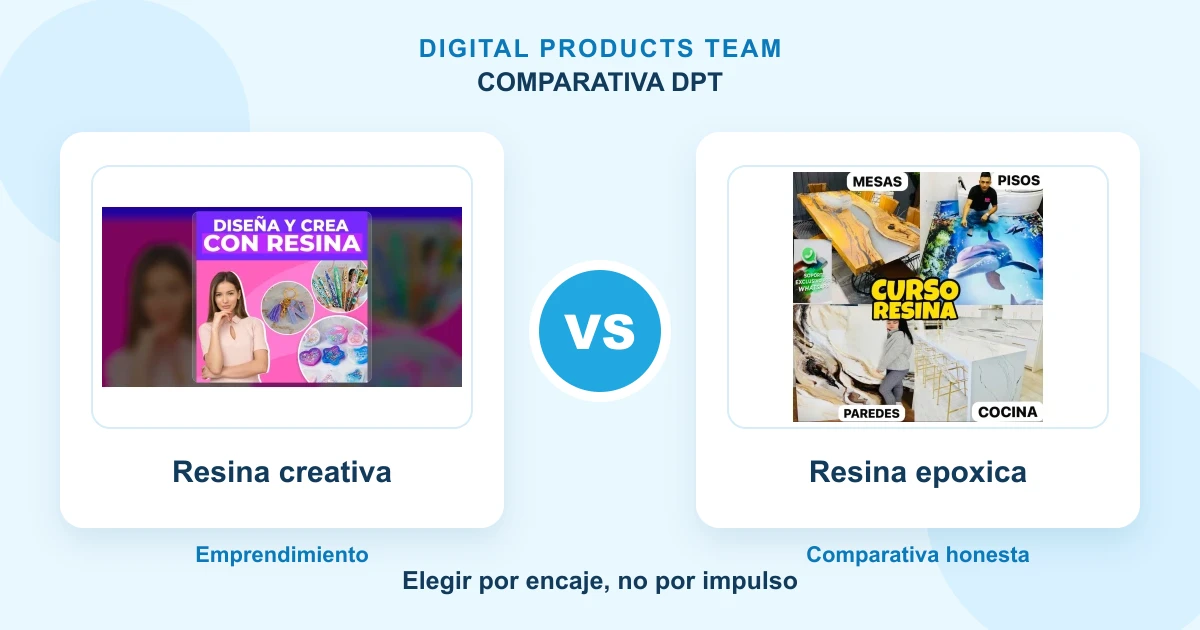 disena y crea con resina vs resina epoxica