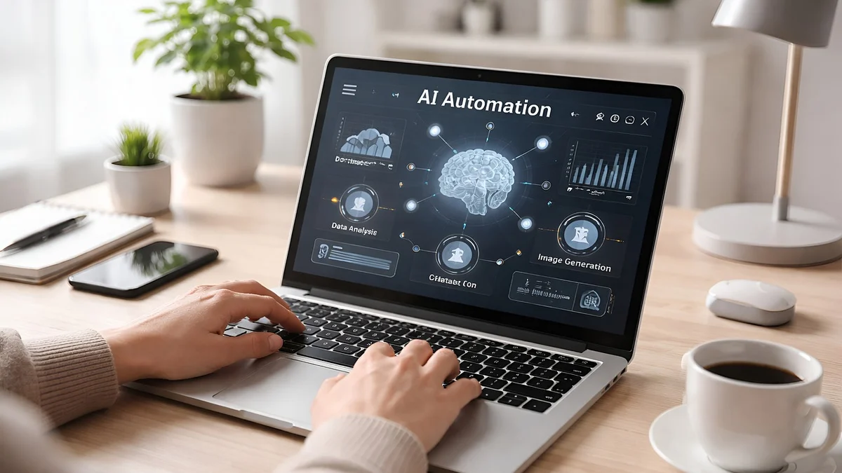 automatizar tareas con IA: ejemplo visual de uso cotidiano