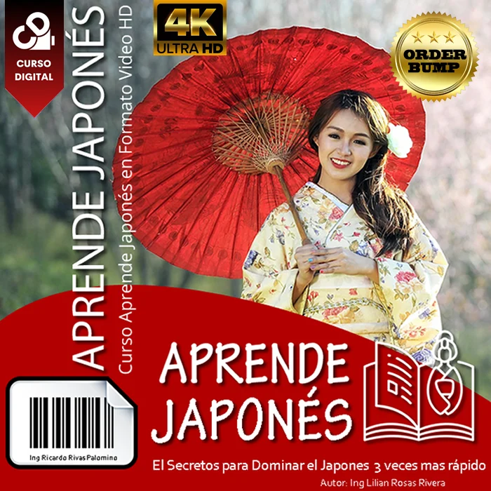 Portada oficial de Aprende Japonés Desde Cero en Hotmart