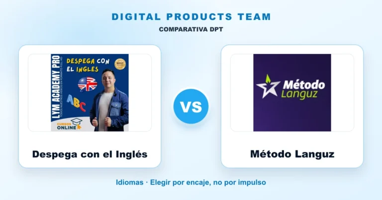 Despega con el Inglés: comparativa DPT con imágenes de ambos cursos