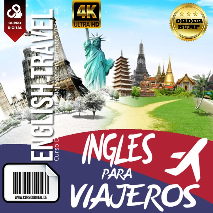 Portada oficial de Inglés para viajeros en Hotmart